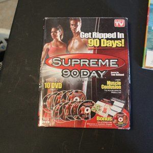 Supreme 90 Day System DVD 10-Disc Set Get Ripped In 90 Days Tom Holland (104)